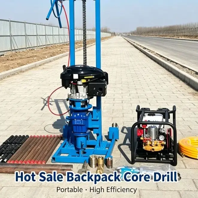 Customized Backpack Exploration Drilling Rig, Mountain Field Shallow Rock Soil Core Sampling Drilling Equipment