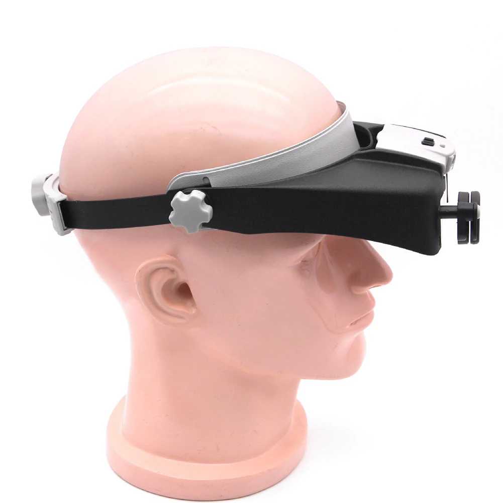 Head Mount Magnifier Glasses 1.5X 1.5X 6X 8X Loupe Helmet Magnifying Glass Multifunctional Wearable Magnifier for Reading Repair