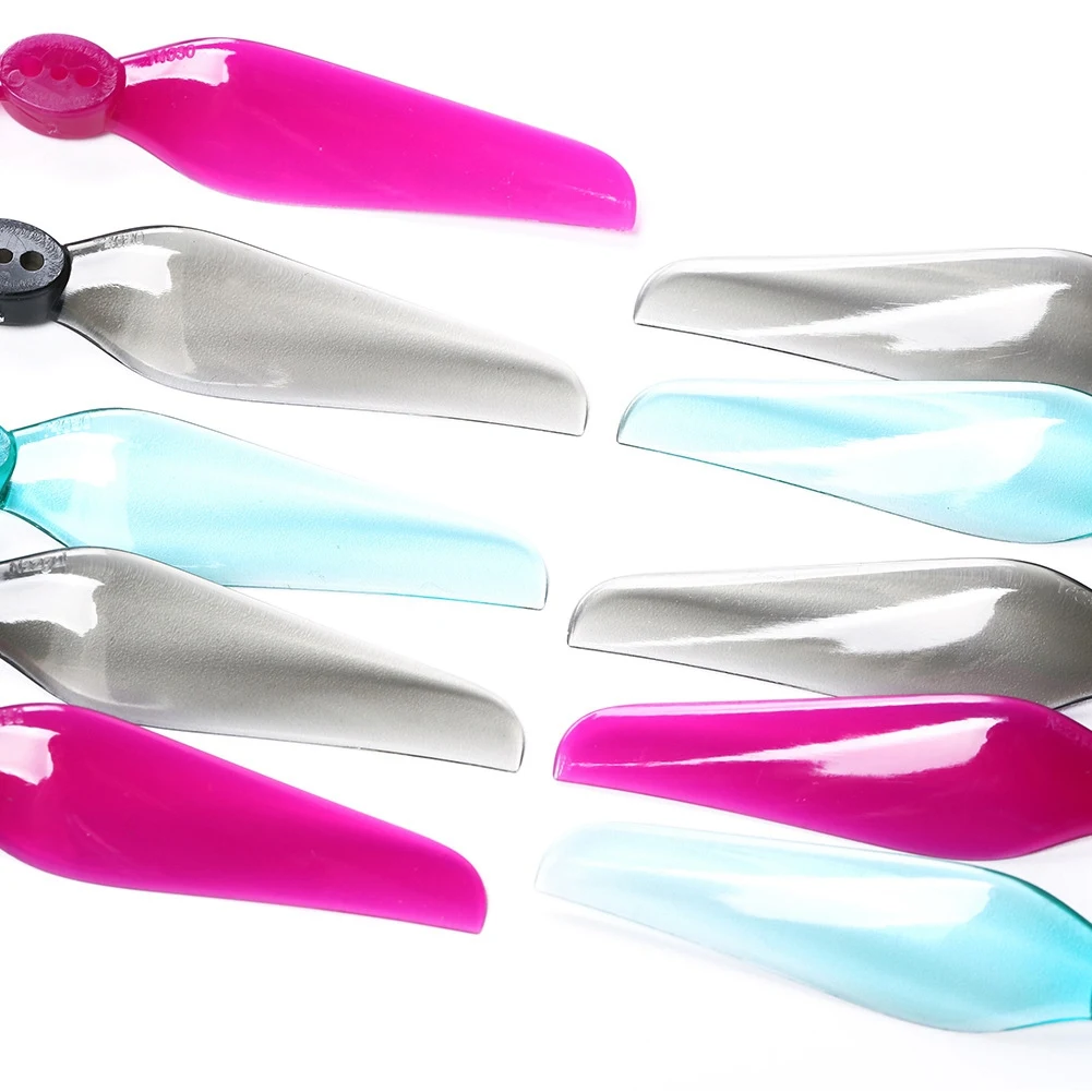 für Nazgul 4030 Prop 4 Zoll 2-Blatt Propeller Blade Paddle Luftschraube Windstick 1,5 mm für Freestyle FPV-Transparent Lila Reichhaltig