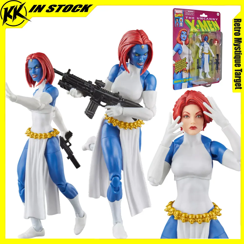 

X-Men Uncanny Retro Mystique Target Эксклюзивная 6-дюймовая фигурка 15 см Коллекционные фигурки X-Men в стиле комиксов Модель Подарочные игрушки