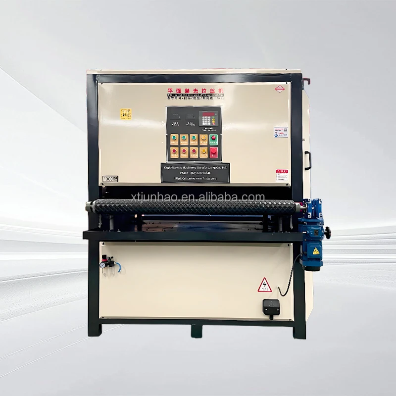 Flat Sanding Belt Polishing Machine, Cutting Deburring Flat Sanding Stainless Steel Metal Aluminum Plate Brushing Machine