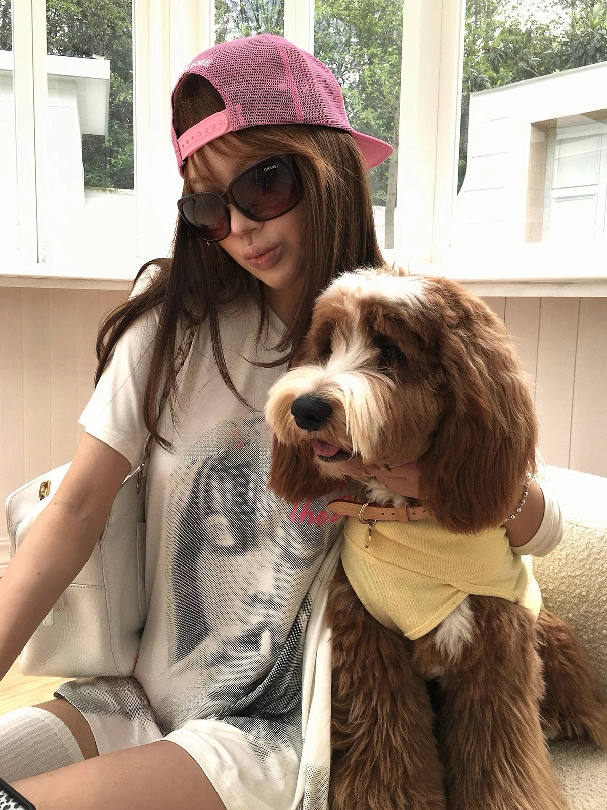 Sakura Street Style Cool Short Sleeve T-Shirt Women Loose Fit Printed Character Design Shoulder Baring Top Summer Fashion