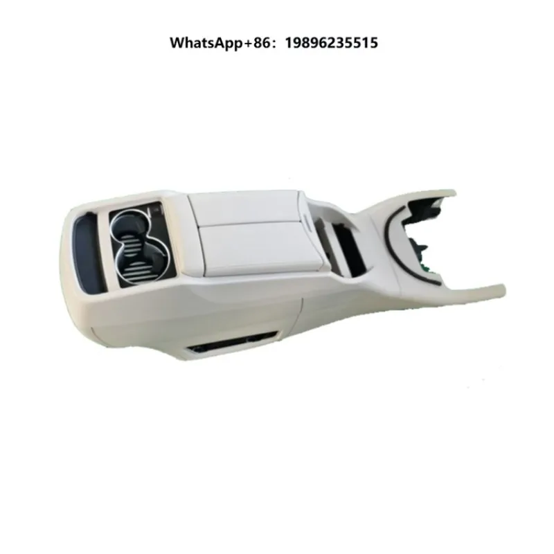 Beige/Black Car Interior Accessories Center Console & Armrest Organizer Storage Box with Cup Holder Limit Function