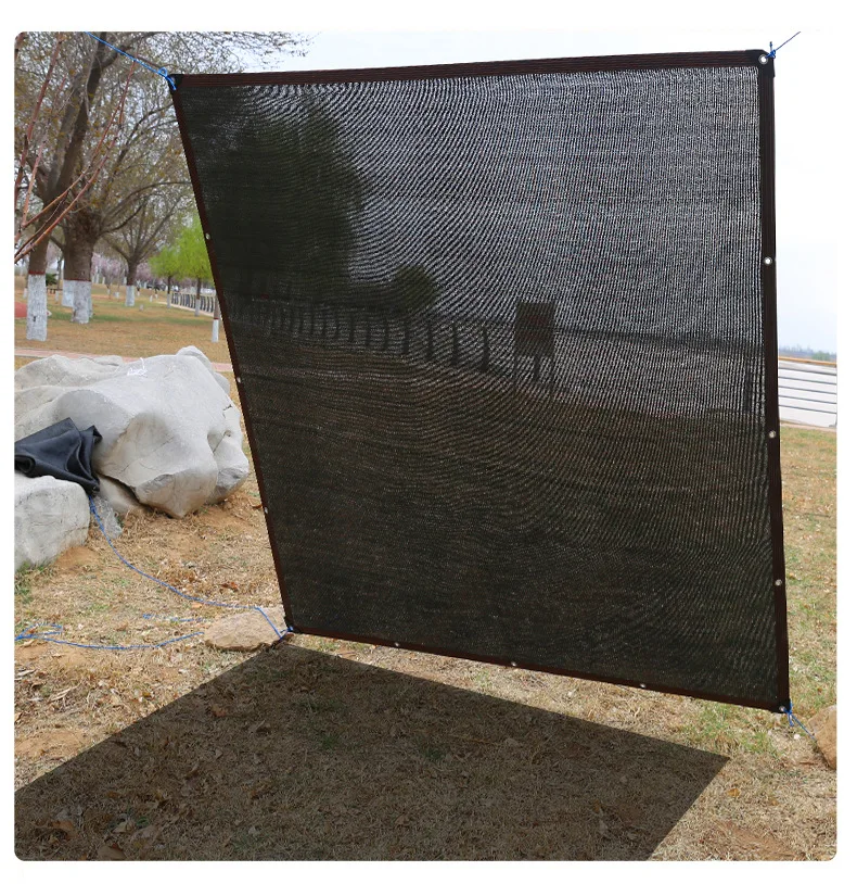 

Black Encrypted Shade Net 70-80% Shade Coverage Suitable for Plant Greenhouse Covering Gardens Outdoor Fishing and Camping