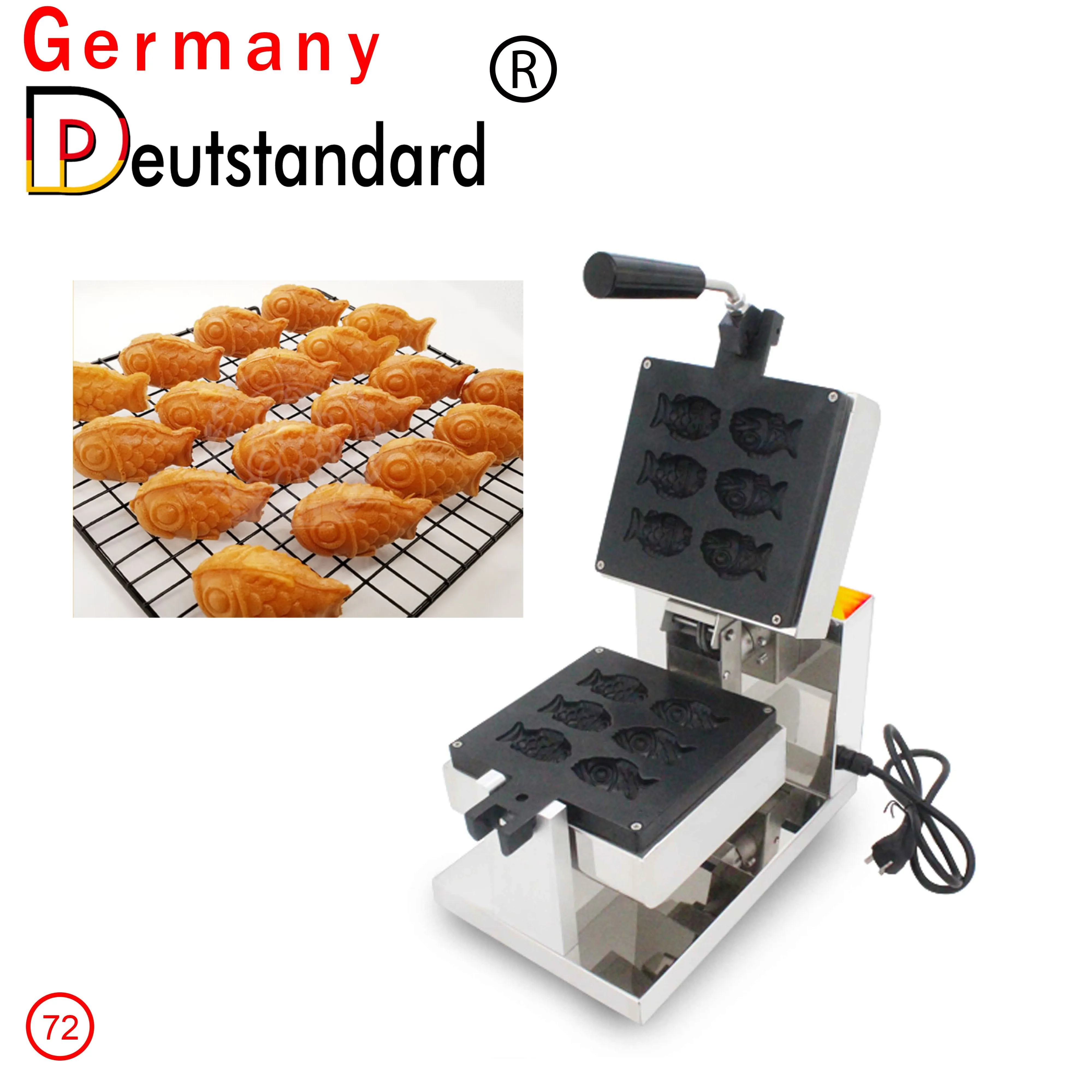 

Germany Deutstandard NP-72 Rotating Small Mini Fish Shaped Waffle Maker Taiyaki Machine