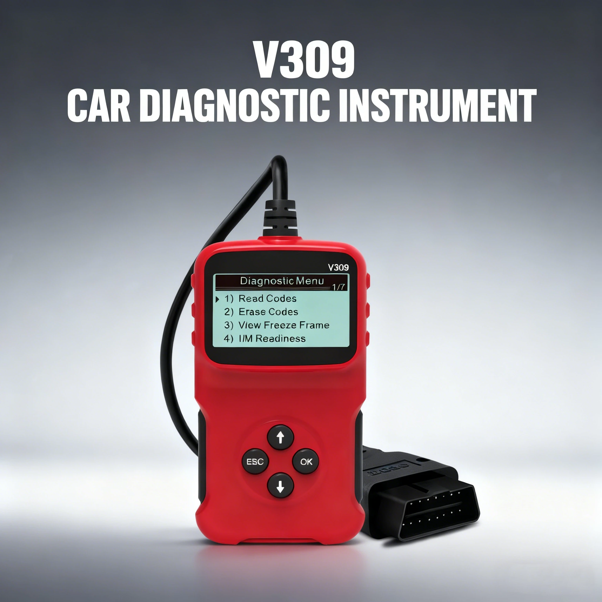 V309 Obd2 الماسح الضوئي المهنية محرك خطأ واضح أداة تشخيص السيارات DTC قارئ الرمز تشخيص ملحقات السيارة #1