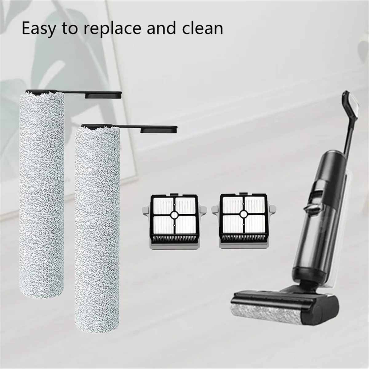 Rollo de cepillo para Tineco Floor One S7/Floor One S6 Pro, accesorios de piezas de filtro de repuesto