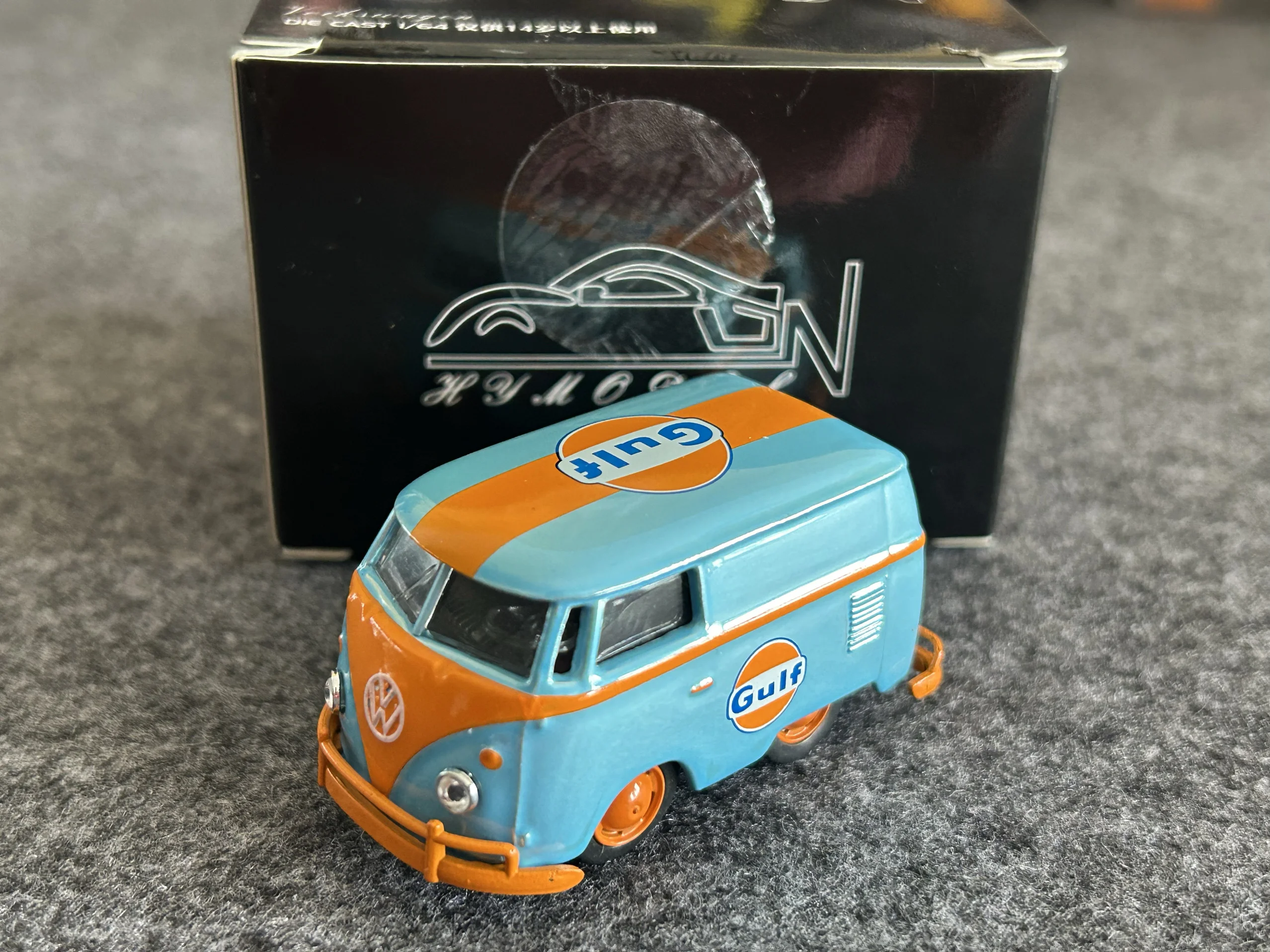 Diecast 1:64 Maßstab VW T1 Van Short Axis Concept Modifiziertes Automodell Sammlerspielzeug Geschenk Souvenir Display Ornament