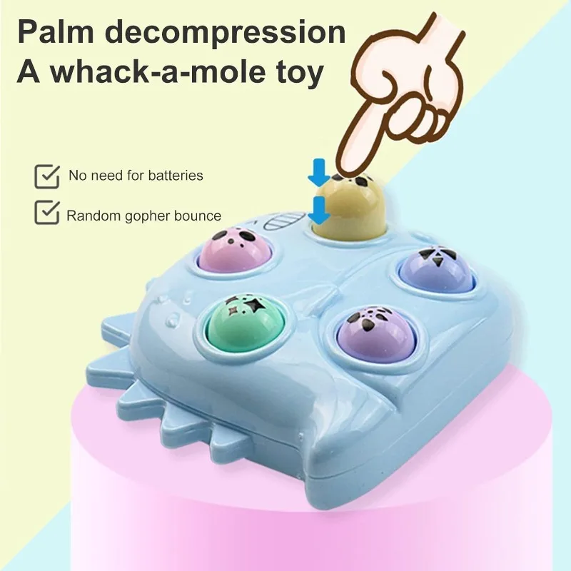 Mini jeu porte-clés Hamster jeu de mémoire Fidget jouet pour enfants adulte jeu portable whack-a-taupe soulagement du Stress pour enfants adultes