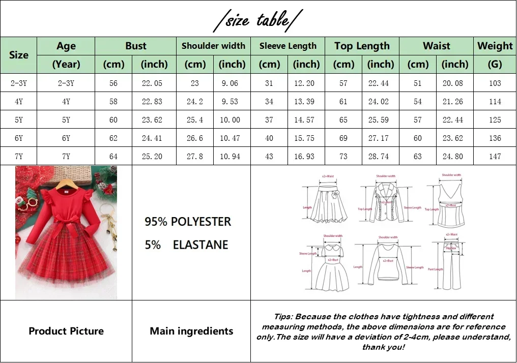 Christmas Kids Girls Dress Long Sleeve Belt Spring Summer Gauze Children Dress Casual Soft Ventilate Baby Girls Clothing 2-7Y