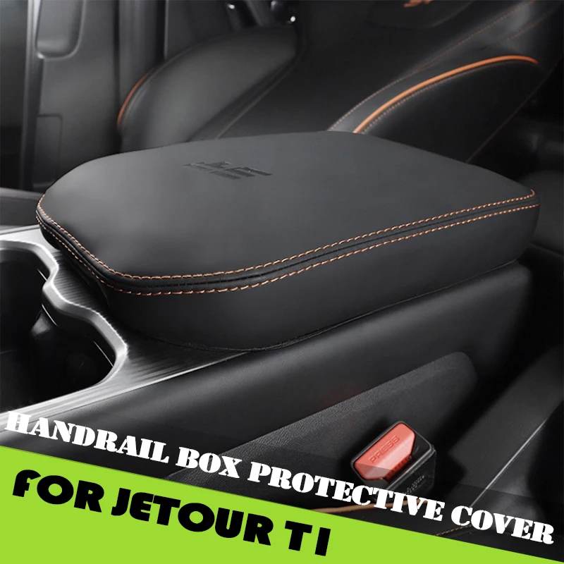 

Car Armrest Box Protective Cover Fit for Jetour Shanhai T1 2024 2025 Modified Car Armrest Box Central Leather Cover
