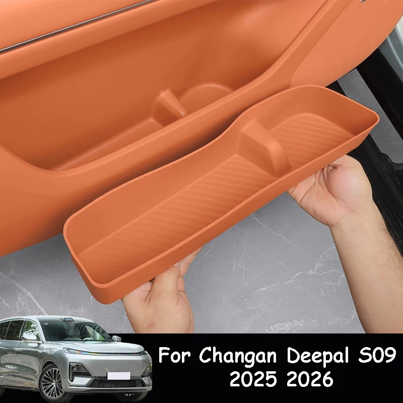 For Changan Deepal S09 2025 2026 Car Door Storage Box Water Cup Pad Protective Interior Accessories Waterproof Stain-resistant