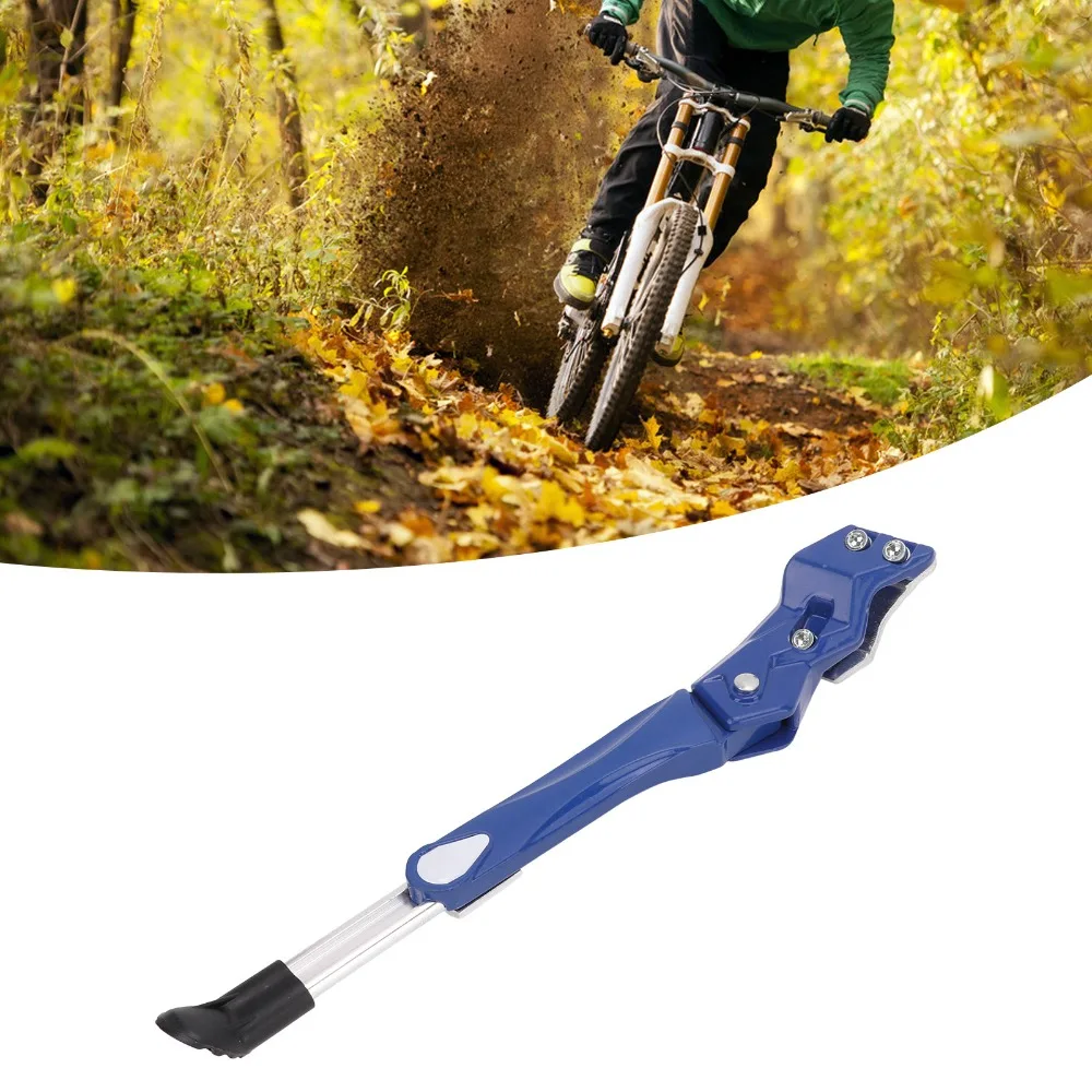 Waterproof Bike Side Stand With Pads Adjustable Length Bike Foot Side Stand Easy to Install Aluminum Alloy Bicycle Foot Support view 2