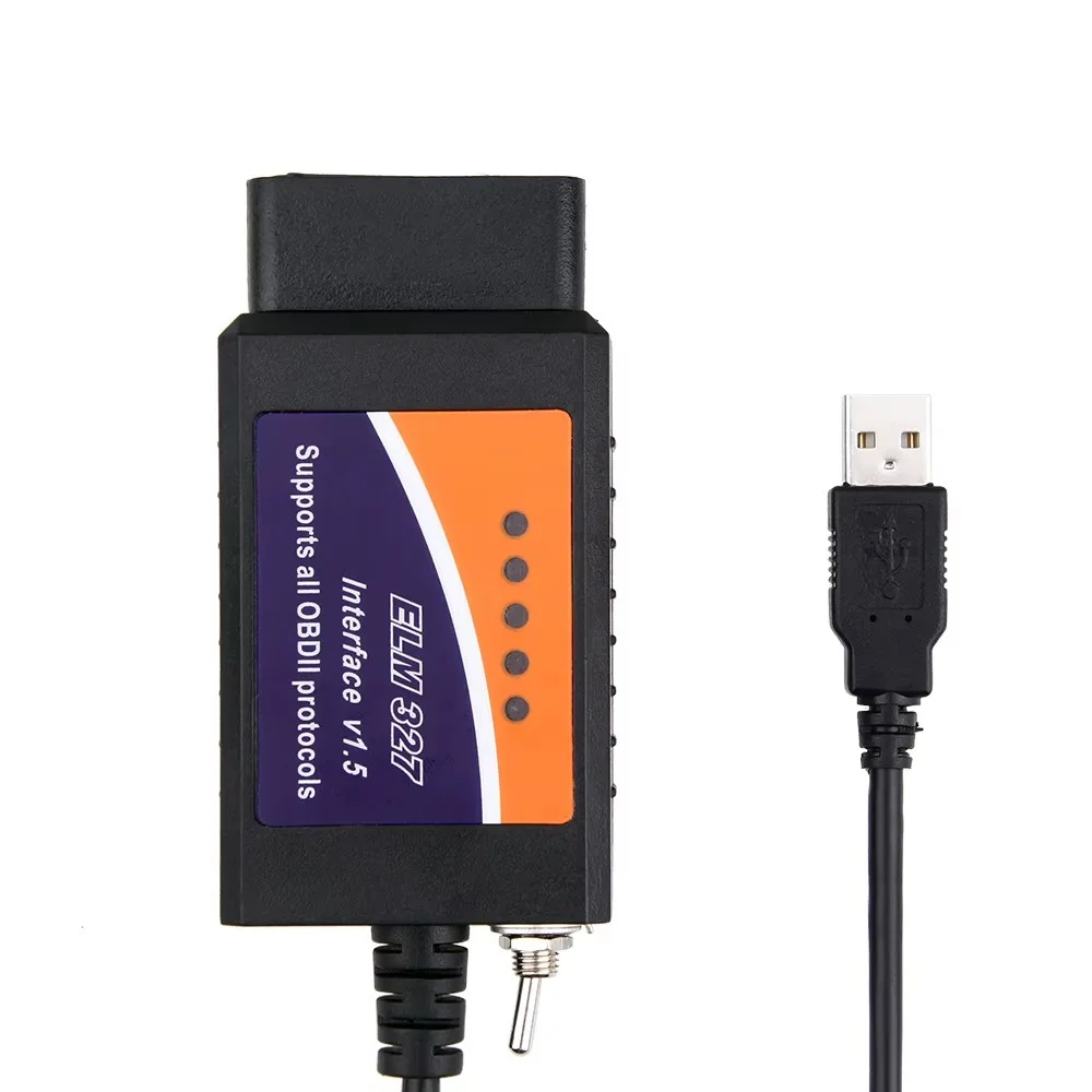 

FORSCan ELM327 V1.5 USB 18F25K80 OBD2 адаптер с переключателем диагностического инструмента с HS/MS CAN для Ford автомобильного OBD Code Reade