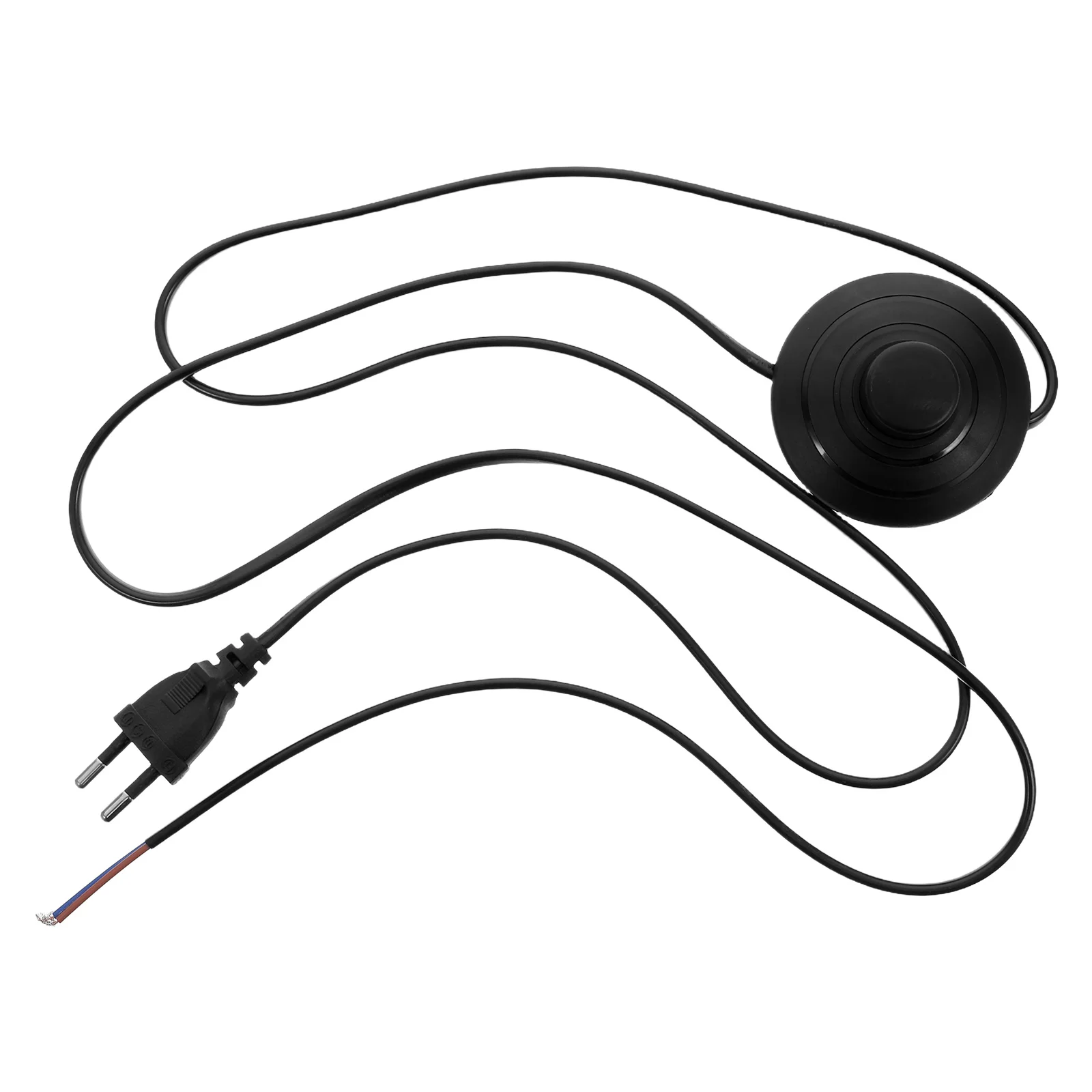 

Black Foot Switch Power Cord For Desk Light Durable Extension Cable Lamp Replacement Lighting Accessories Switch Plug Cable