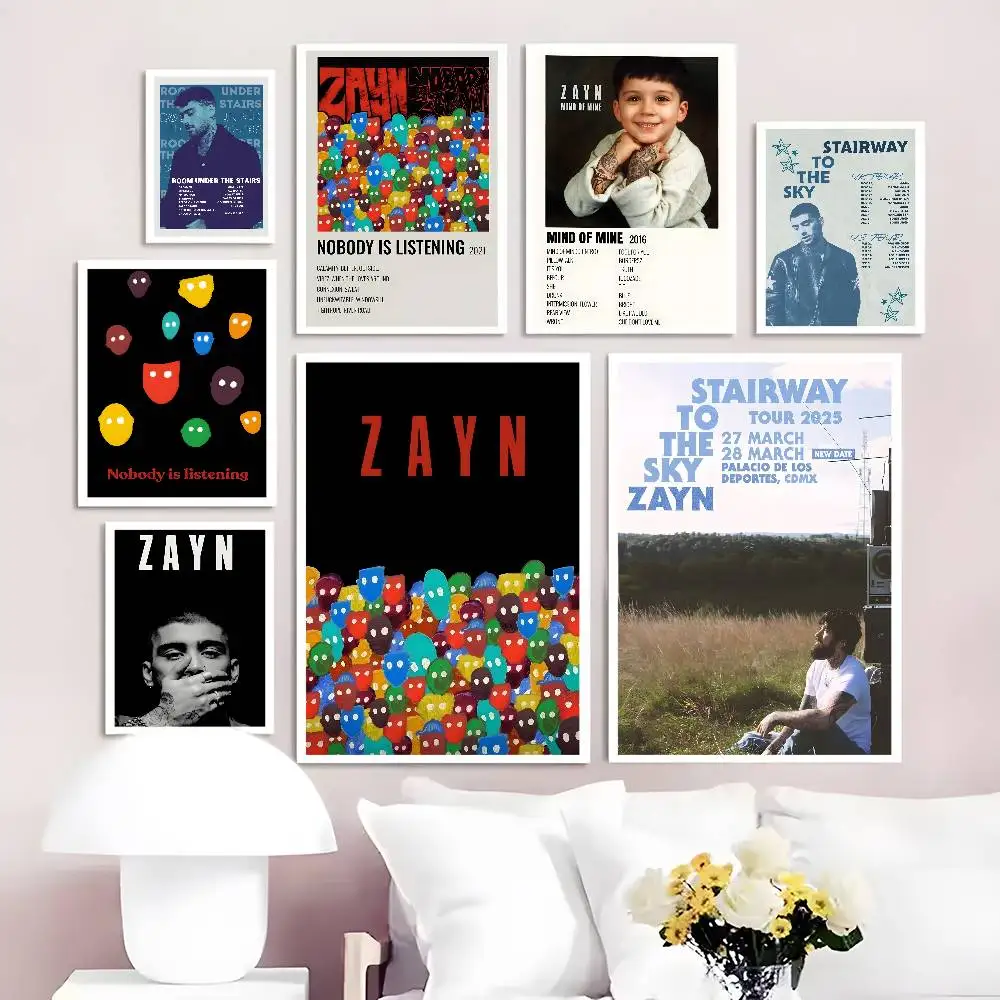 Горячий Z-Zayn Malik Nobody Is Listening постер HD искусство липкая стена водонепроницаемый дом гостиная спальня бар эстетическое украшение