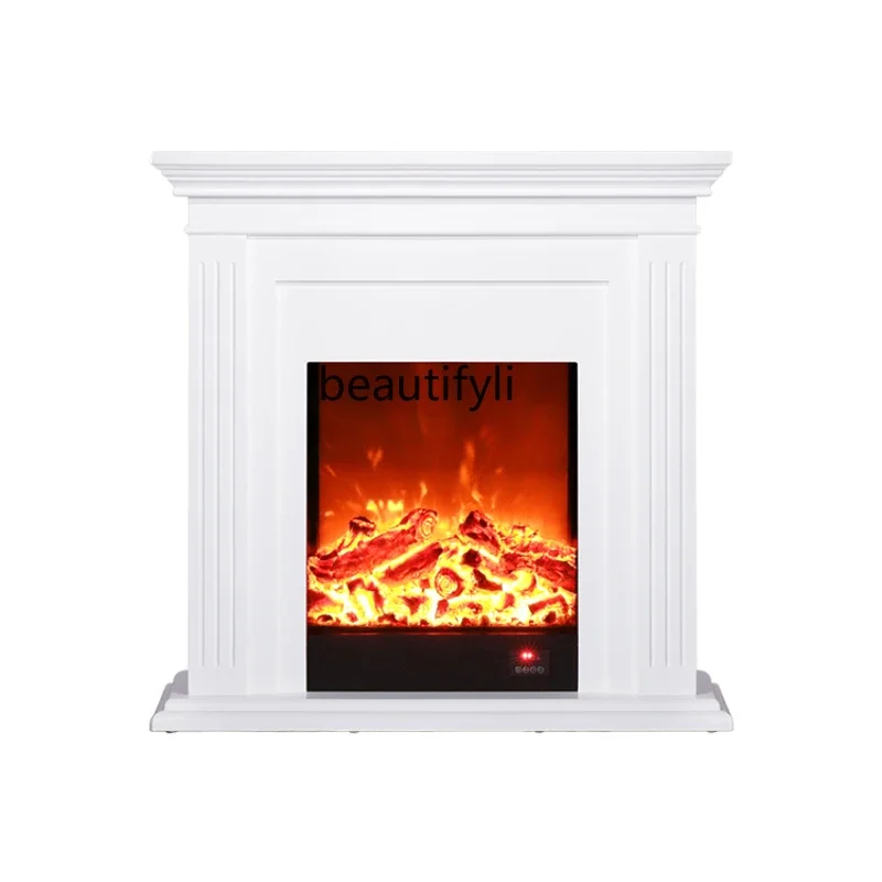 cn8350 LHY CXH Schoorsteenmantel Europese stijl Villa Curiosakast 1 Voeding Rijstmeel Jue Simulatie Vlamverwarming Modern Fi