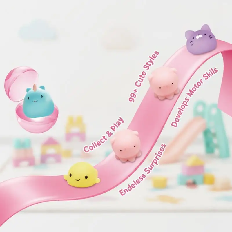 Mini Twist Egg Vending Machine Cardboard Gashapon Capsule Toy Dispenser with Surprise Blind Eggs for Kids Birthday Party Gift