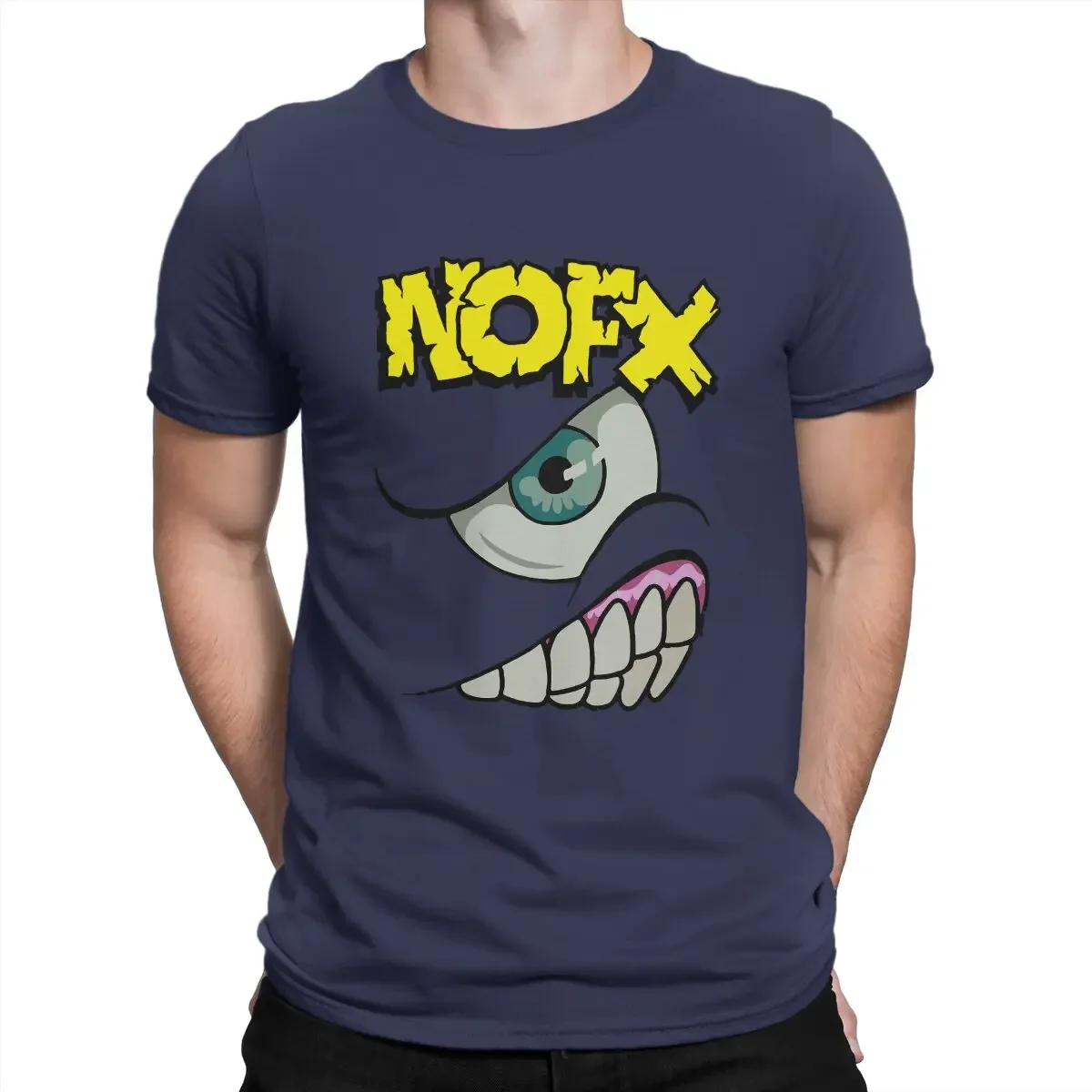 

Men's T-Shirt NOFX 1994 Vintage Cotton Tee Shirt Short Sleeve Alternative PopRock Band of the 80s T Shirts O Neck Tops Graphic