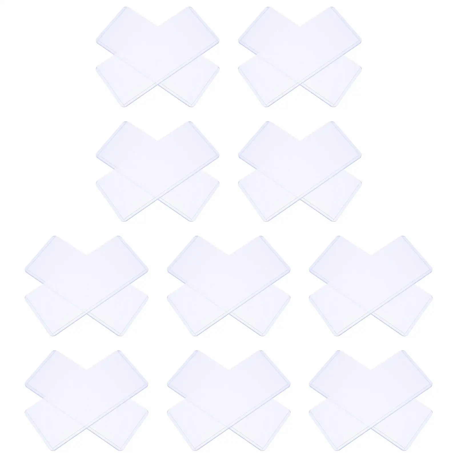 20 قطعة حامل قصاصة الأوراق النقدية الشفافة PVC سميكة مختومة مقاوم للماء منظم الأموال تخزين النقدية فواتير عرض حامي