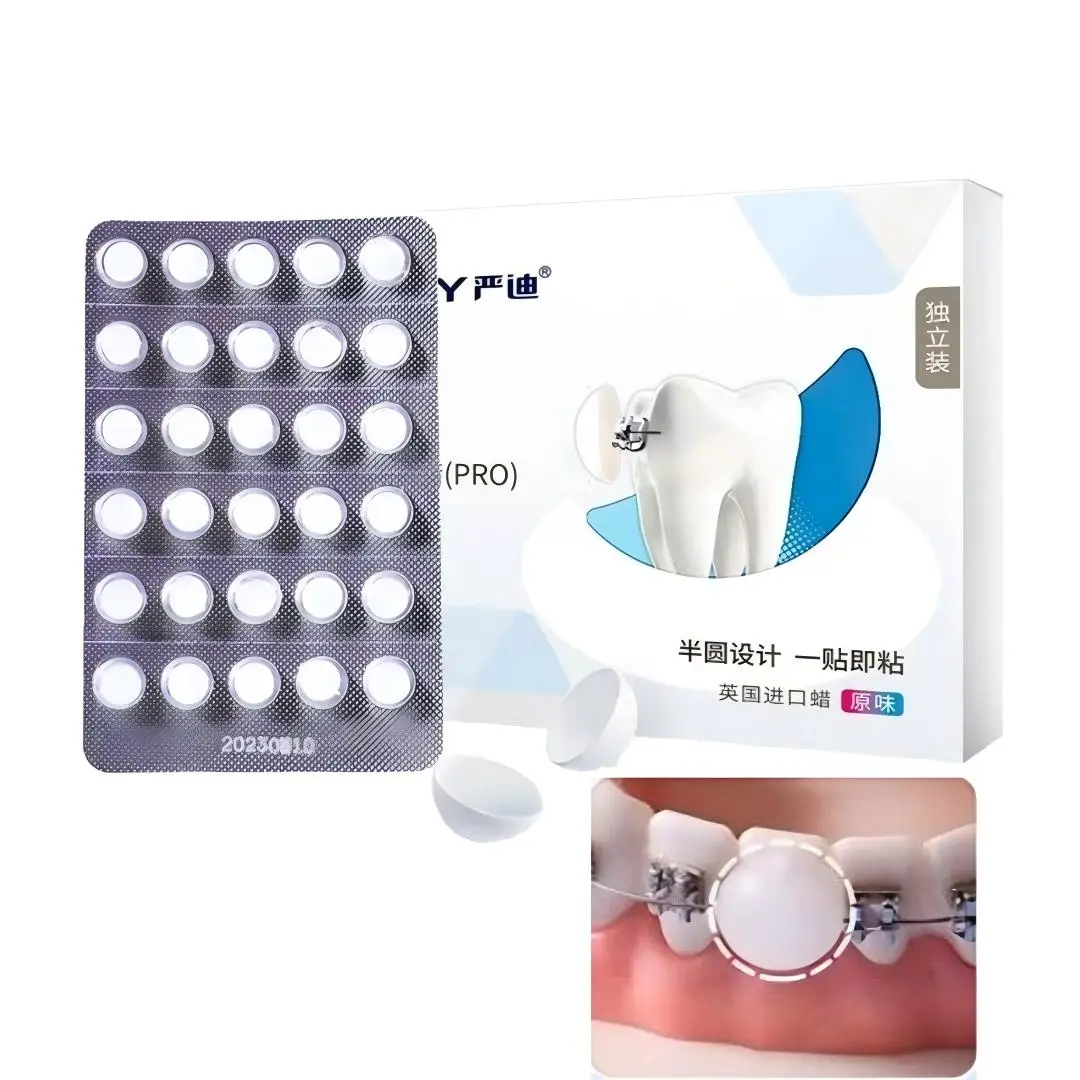 Pre Shaped Orthodontic Wax Pellets for Braces Wire Bracket Friction Relief Food Grade Non Sticky Dental Wax Beads 60 Pcs