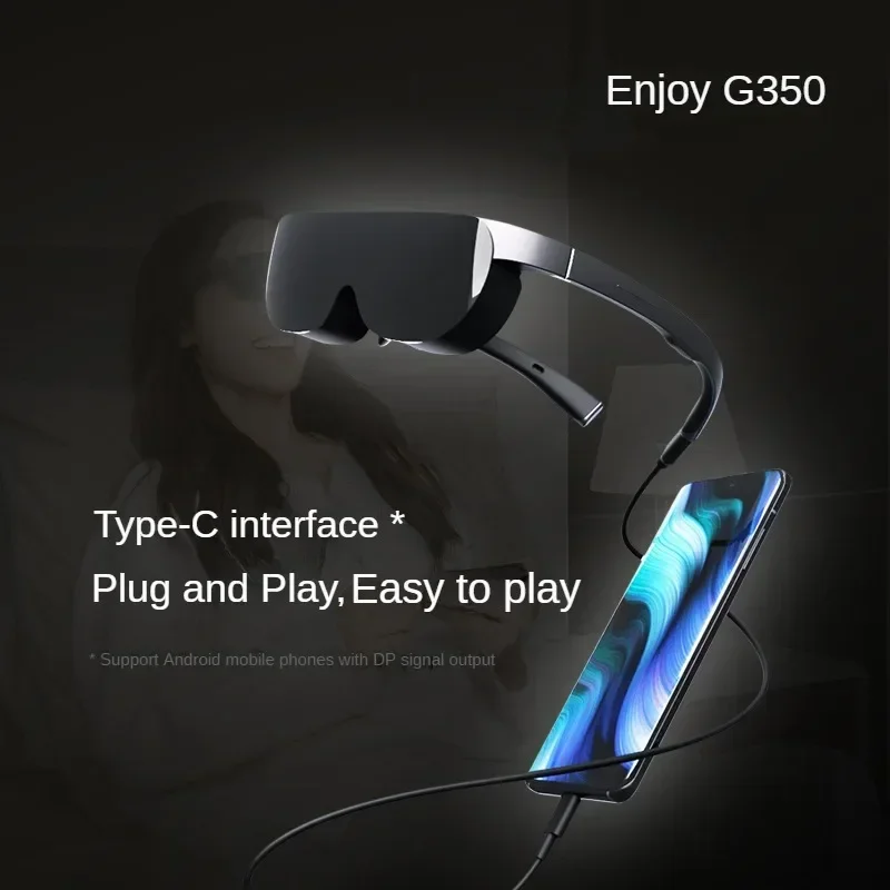 

2026 GRAWOOW G350 Smart AR Glasses RTS 3D Movie Augmented Reality Head Display Non-VR AR Glasses For Smart Phone