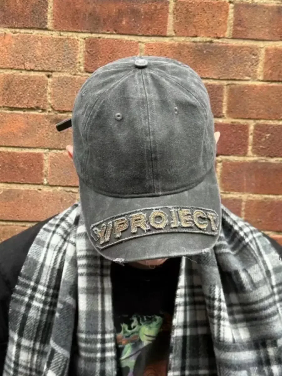 Y/project 23FW Washed damage edging embroidered cap