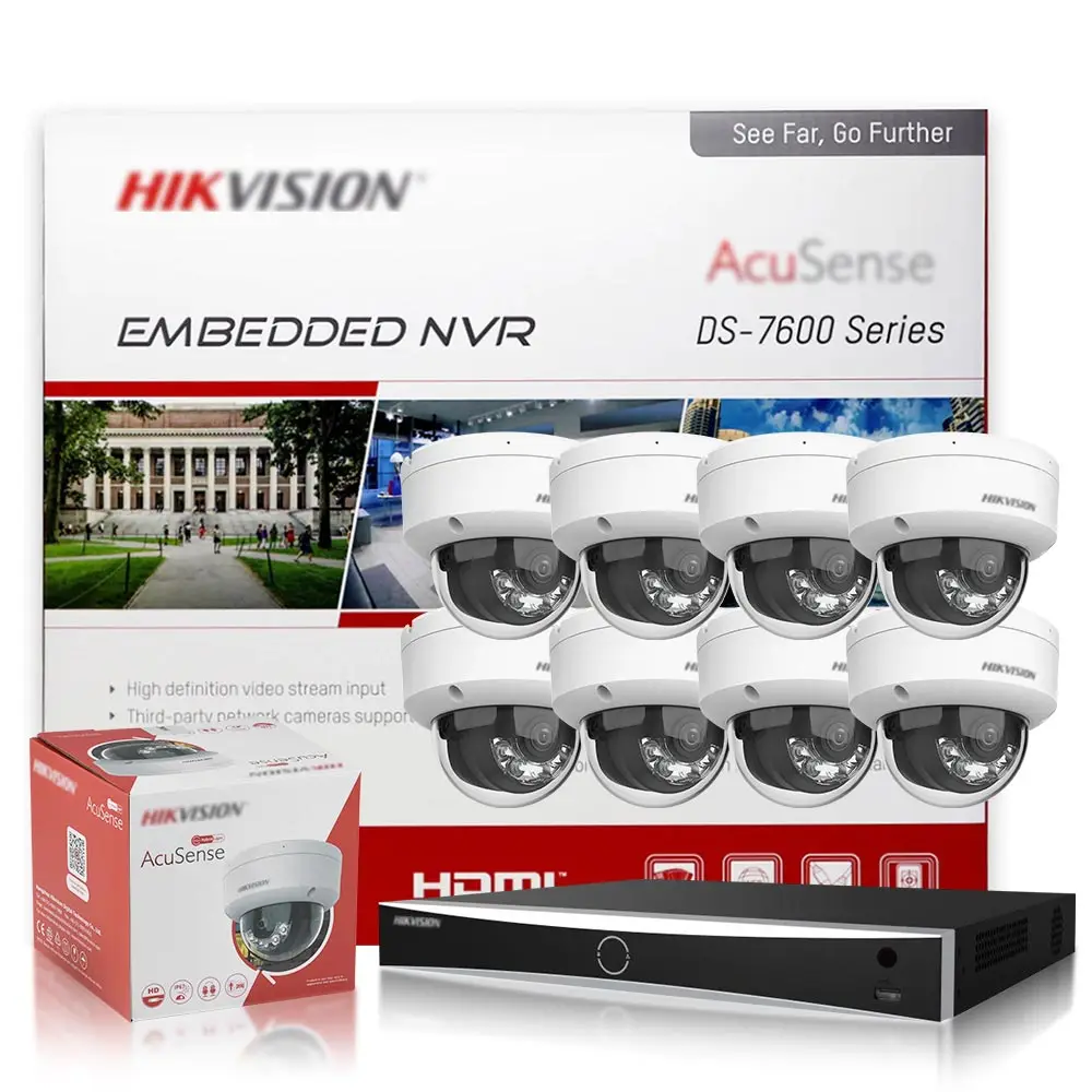 

Система видеонаблюдения Hikvision 8-канальная 4МП с купольными камерами, 8 PoE, NVR, AcuSense, Smart Hybrid Light, 2 микрофона, внешняя сигнализация DS-2CD2143G2-LIS2U