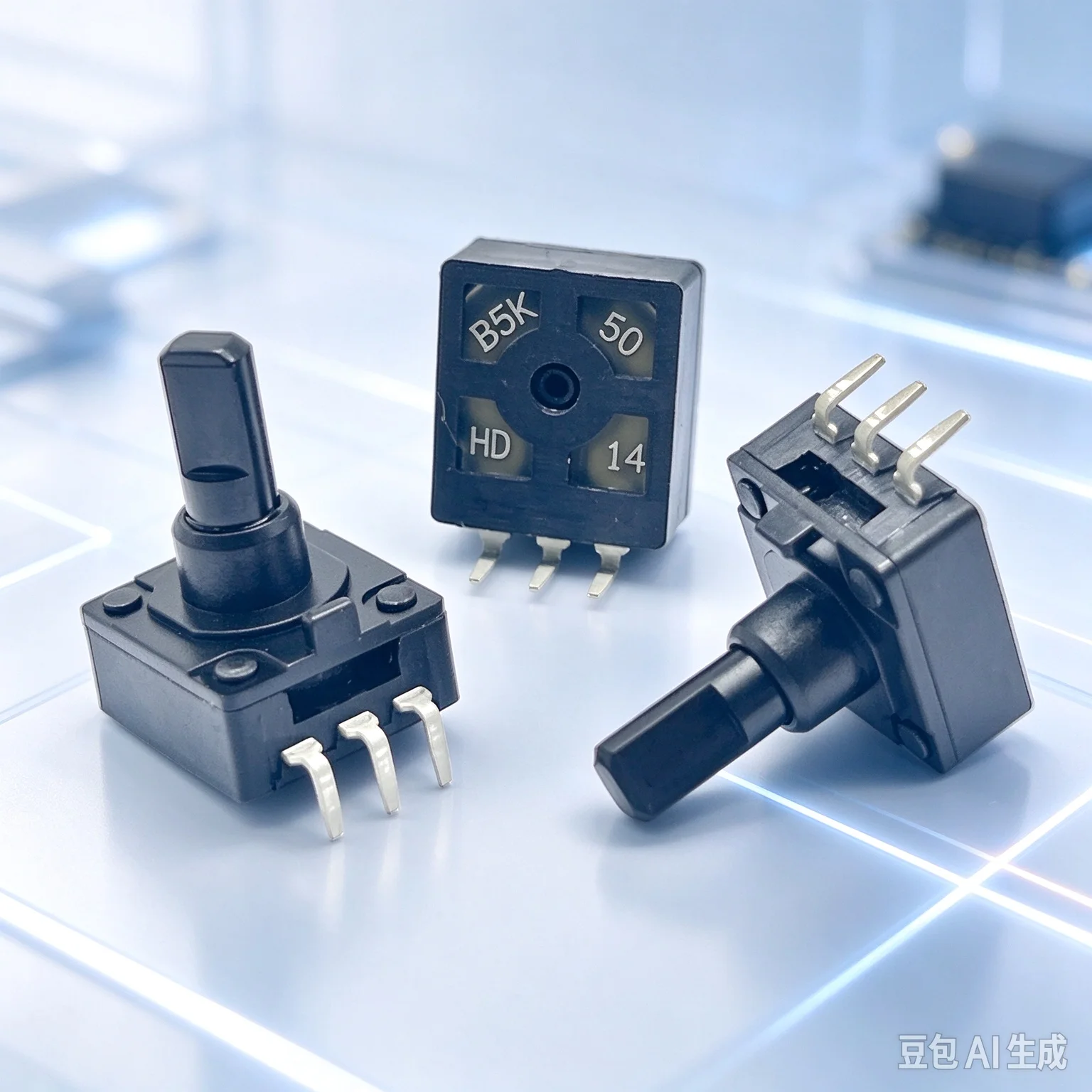 20pcs  Premium R0909N Potentiometer for RC Remote Controller, B5K B10K Rotary Joystick Precision Potentiometer,10mm Shaft Length