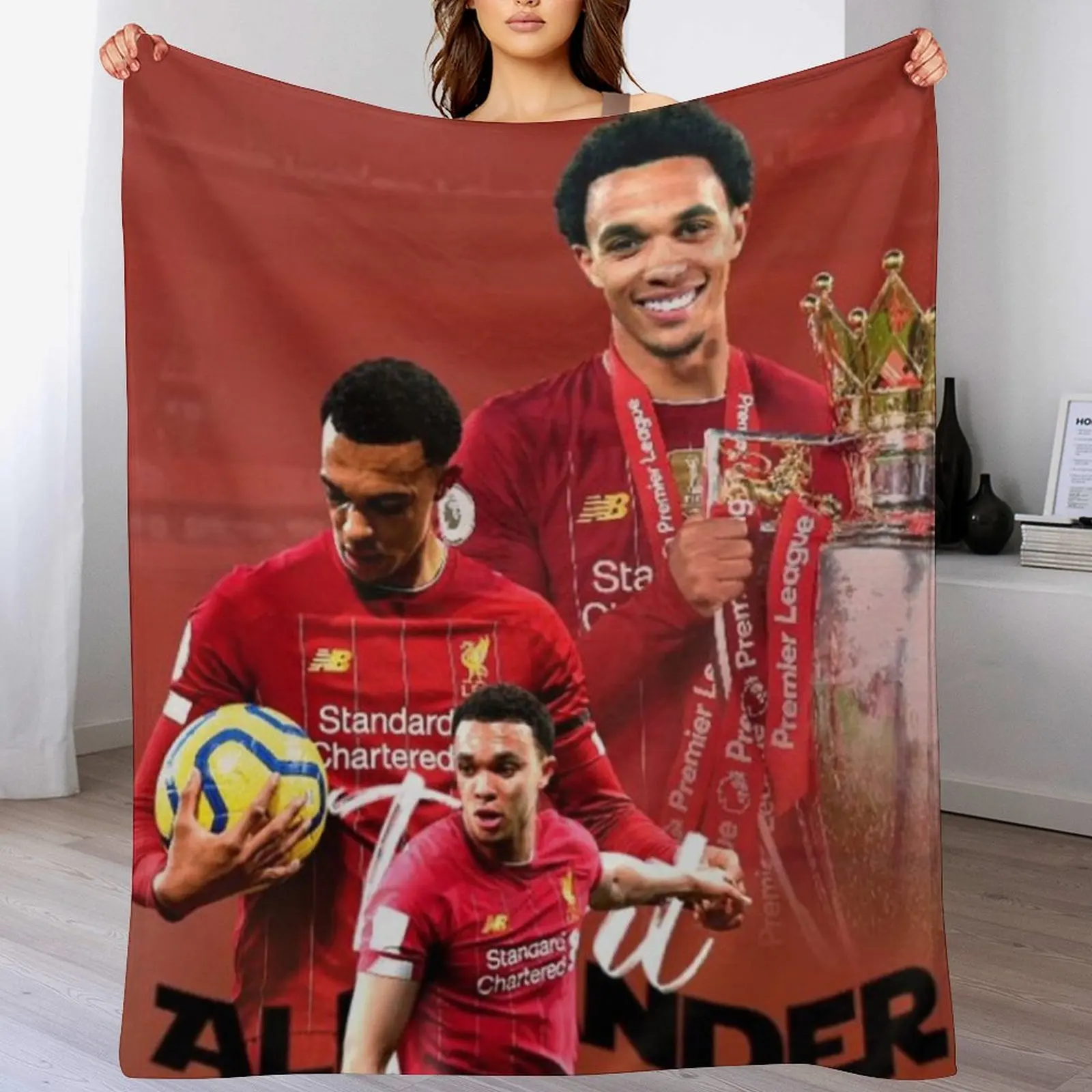 

Trent Alexander-Arnold Design Throw Blanket Baby Flannel Fabric blankets ands Blankets