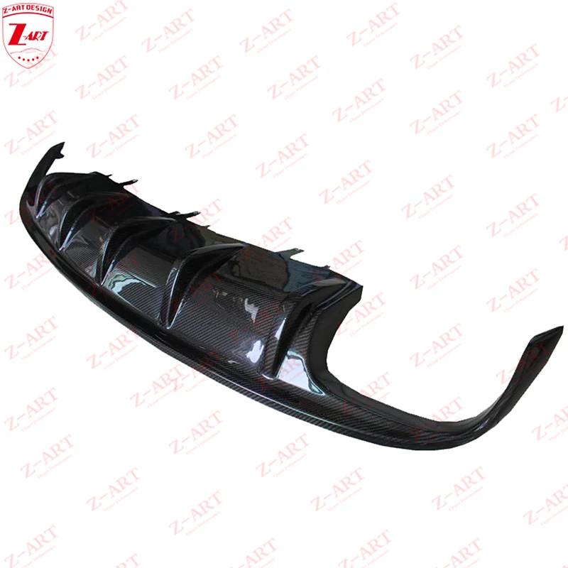 Z-2012-2015 ألياف الكربون الحقيقية S6 الناشر الخلفي لأودي A6 ألياف الكربون الخلفية ربط الشفاه الخلفية لأودي A6
