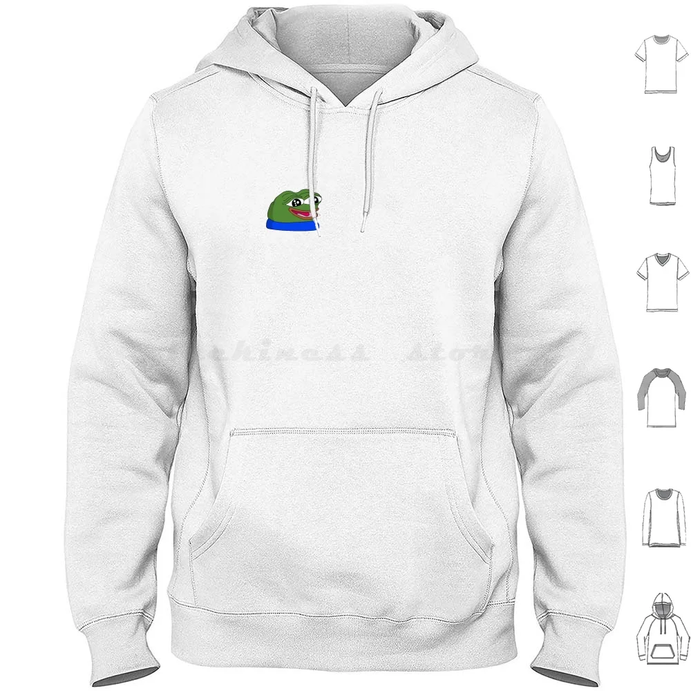 

Peepohappy Twitch Emote Hoodie Cotton Long Sleeve Peepohappy Peepo Happy Twitch Emote Frog Meme Memes Sodapoppin Greekgodx