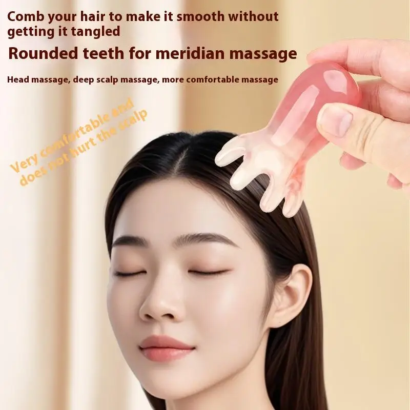 

Cartoon Octopus Design Lifelike Resin Body Nose Scalp Meridian Anti-static Acupuncture Therapy Blood Circulation Massage Tool