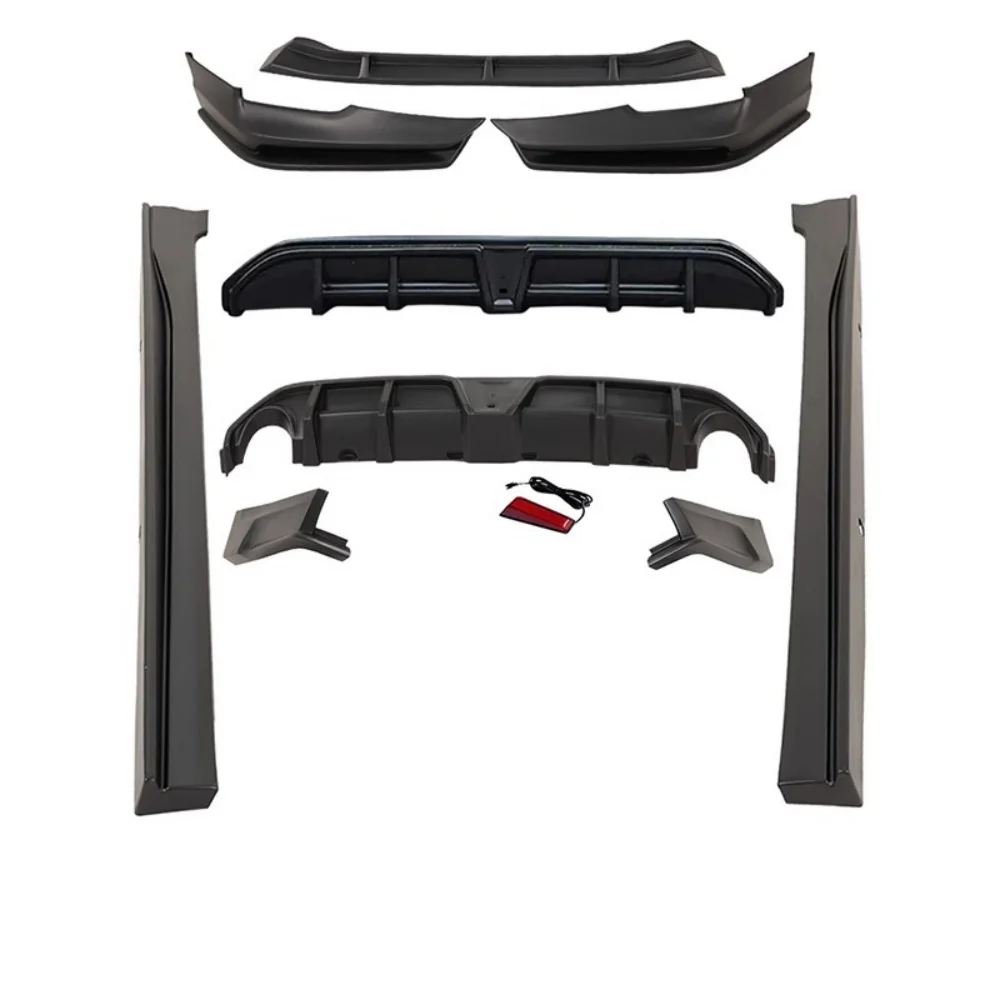 

PU Kit For Nissan teana altima 2019-21 Modified Car Front Rear Lip Shovel Side Skirt Rear Wing Corner Tail Throat