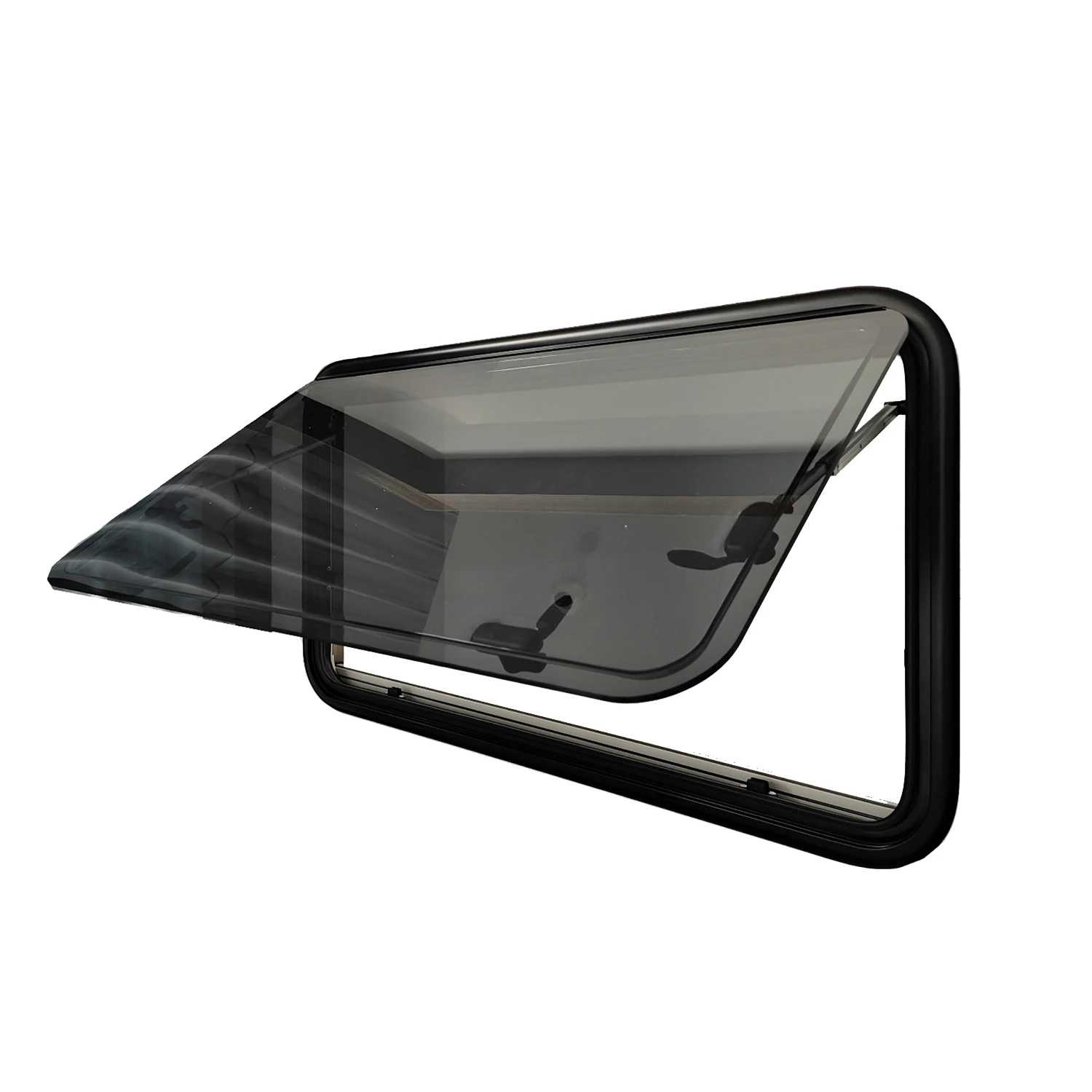RV Caravan Windows Supply Premium Quality 1000x400mm Aluminum Alloy Dual-layer Acrylic Camping Trailer Window With Fly Screen