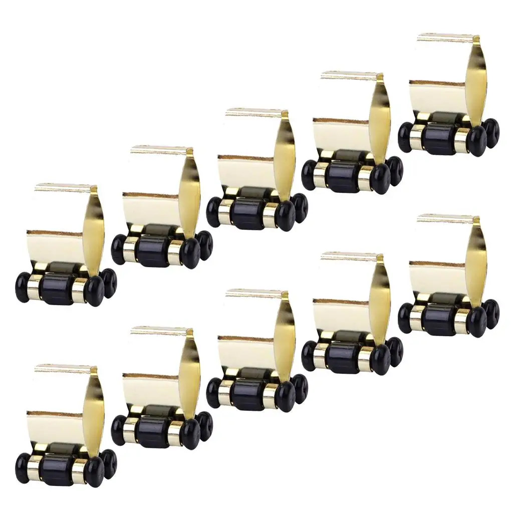 Portable Pool Cue Holder Golden Metal Billiard Cue Clip Accessory Rack Shelf for Billiard Equipment Setup