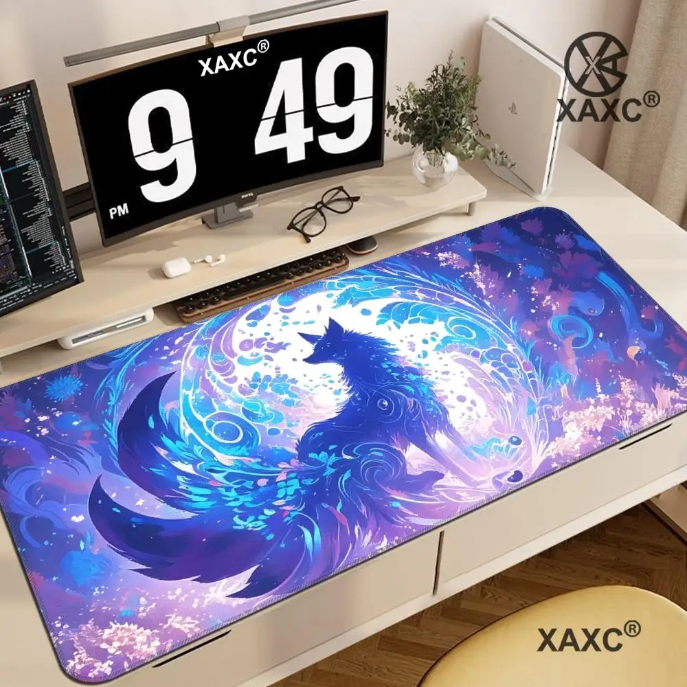 

Cartoon Fox XXL Mouse Pad Large Computer Game Accessories Cute HYBXXC Gamer Professional High Quality Rubber Pads Desk mat