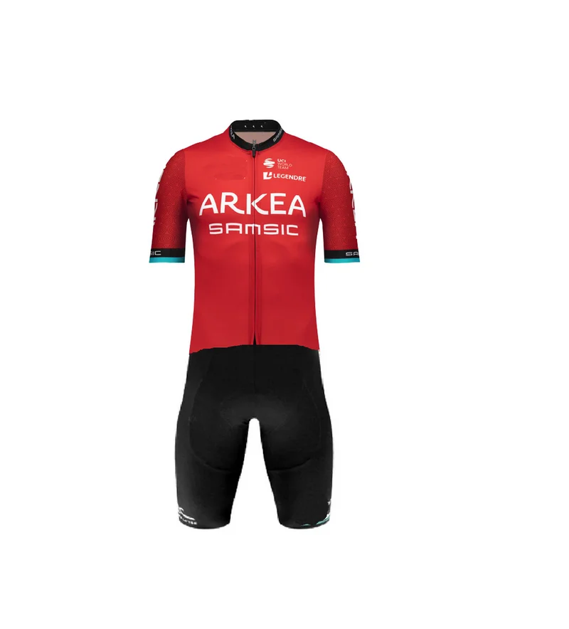 

LASER CUT Skinsuit 2023 ARKEA SAMSIC TEAM Bodysuit SHORT Cycling Jersey Bike Bicycle Clothing Maillot Ropa Ciclismo