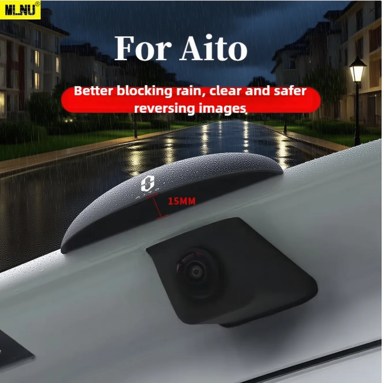 

High-transparency Car Reverse Camera Rain Shield For Aito M9 Accessories 2025/2024 Premium ABS, Dustproof & Waterproof,2022-2023