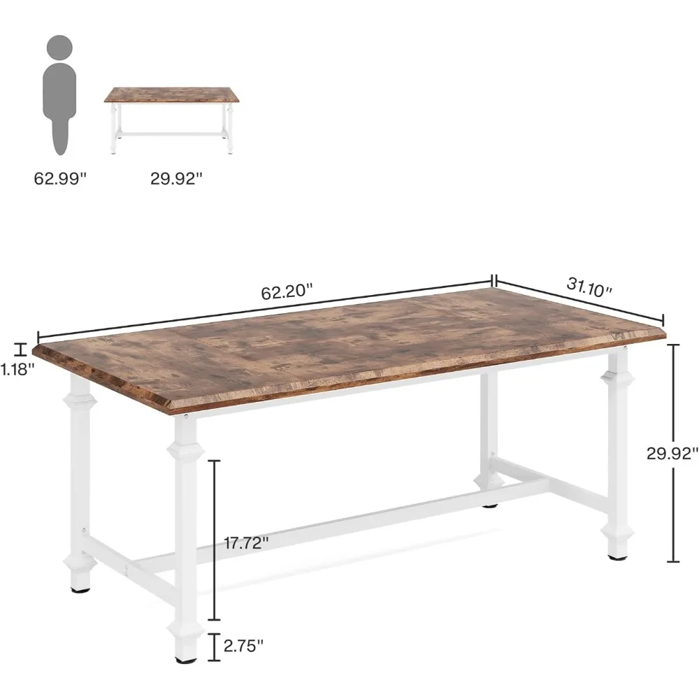 Office Conference Table, Large Conference Room Table, Modern Seminar Table for Meeting Room Versatile Utility Conference Tables