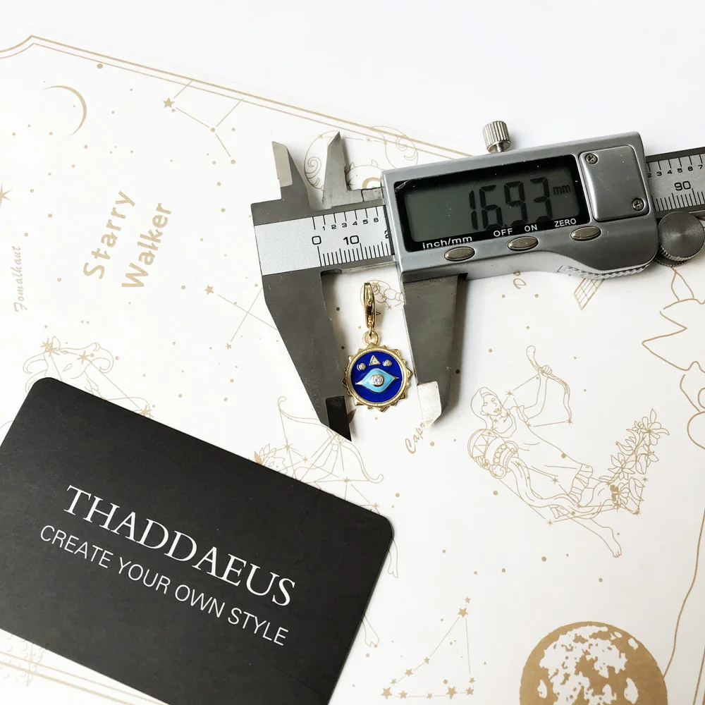 Ciondolo con ciondolo blu Nazar Eye argento Sterling 925 di alta qualità nuovi gioielli fortunati per donna uomo