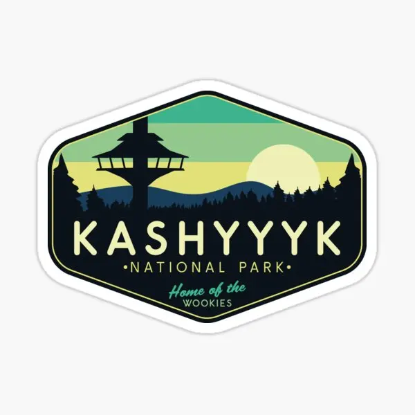 Kashyyyk National Park  5PCS Stickers for Cartoon Luggage Kid Laptop Window Art Background Bumper Car Anime Print Water Bottles