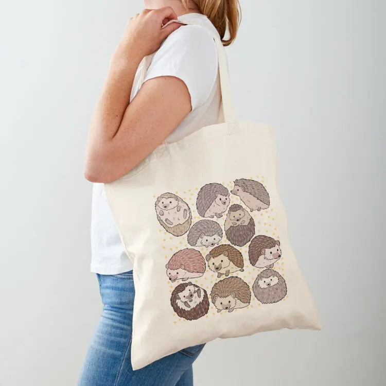 

Cute little Hedgehogs pattern Tote Bag Lady bags bags for women hand bags canvas shopping bag