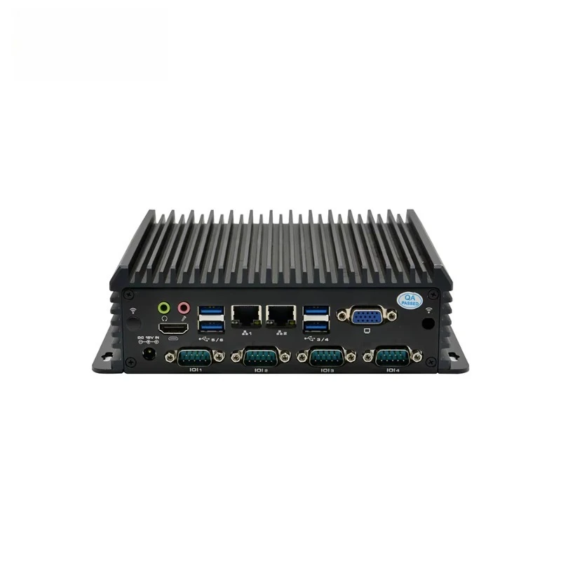 Промышленный безвентиляторный мини-ПК Intel Core I5 7200U с DDR4, 2 гигабитными LAN, 6 RS232 COM, HD VGA, поддержкой 4K, Win10, Linux, без ОЗУ/ПЗУ Промышленный безвентиляторный мини-ПК Intel Core I5 7200U с DDR4, 2 гигабитными LAN, 6 RS232 COM, HD VGA, поддержкой 4K, Win10, Linux, без ОЗУ/ПЗУ