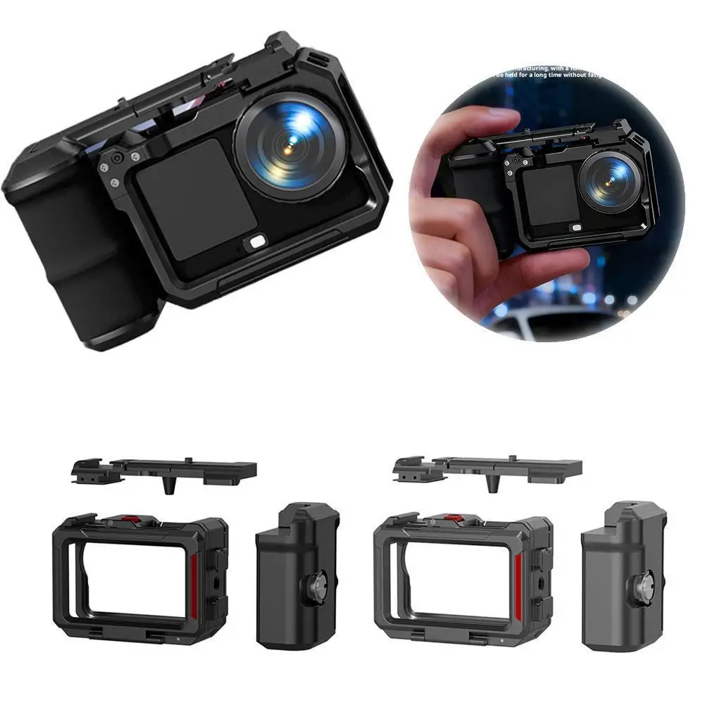 

‌ Аксессуары для уличной стрельбы для DJI Action 6, металлическая клетка, быстроразъемные крепления с креплением для холодной обуви, резьба 1/4 дюйма
