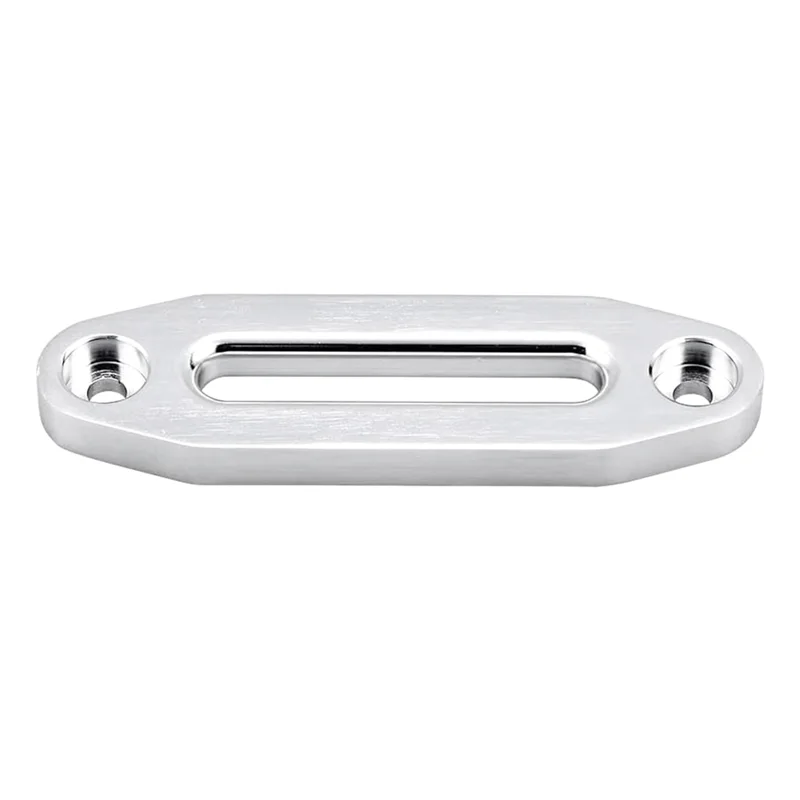 6 Inch 12000 Winch Rope Guide Hawse Aluminum Fairlead Off Road 4WD Rope Silver Rope Guide Wire Guide