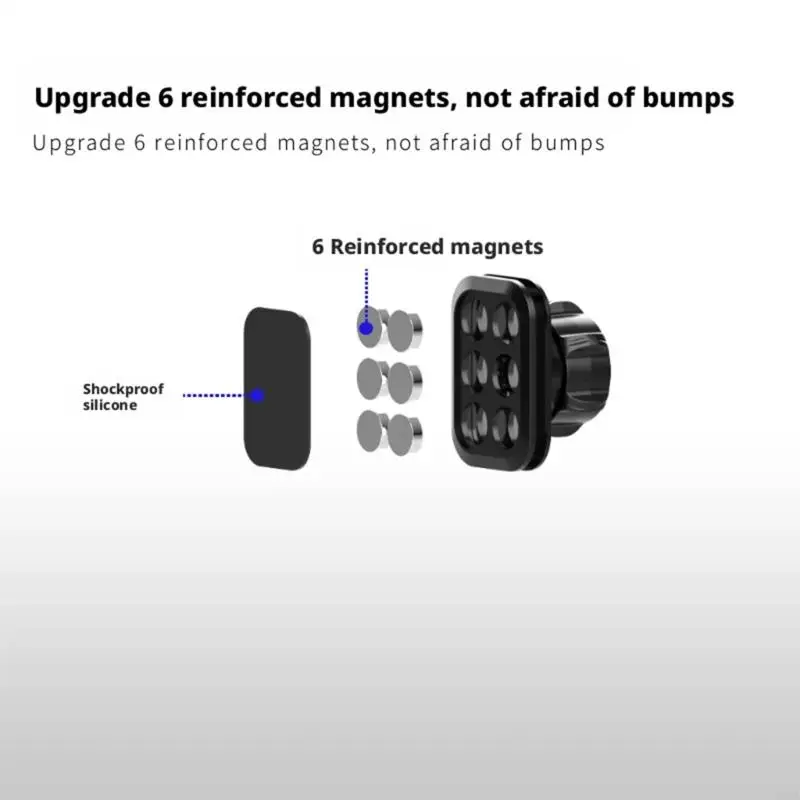 Car Phone Mount Head Spare, 17 mm Ball Mount Accessory, Black Head-Only Piece for Phones up to 7 Inches, Dashboard Route Viewing