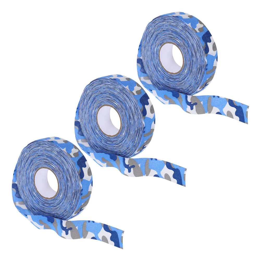 شريط لحام الهوكي على الجليد غير قابل للانزلاق 3 لفات عالية التصاق مقاومة للاهتراء عصا المجمع أداء رياضي محسن #5