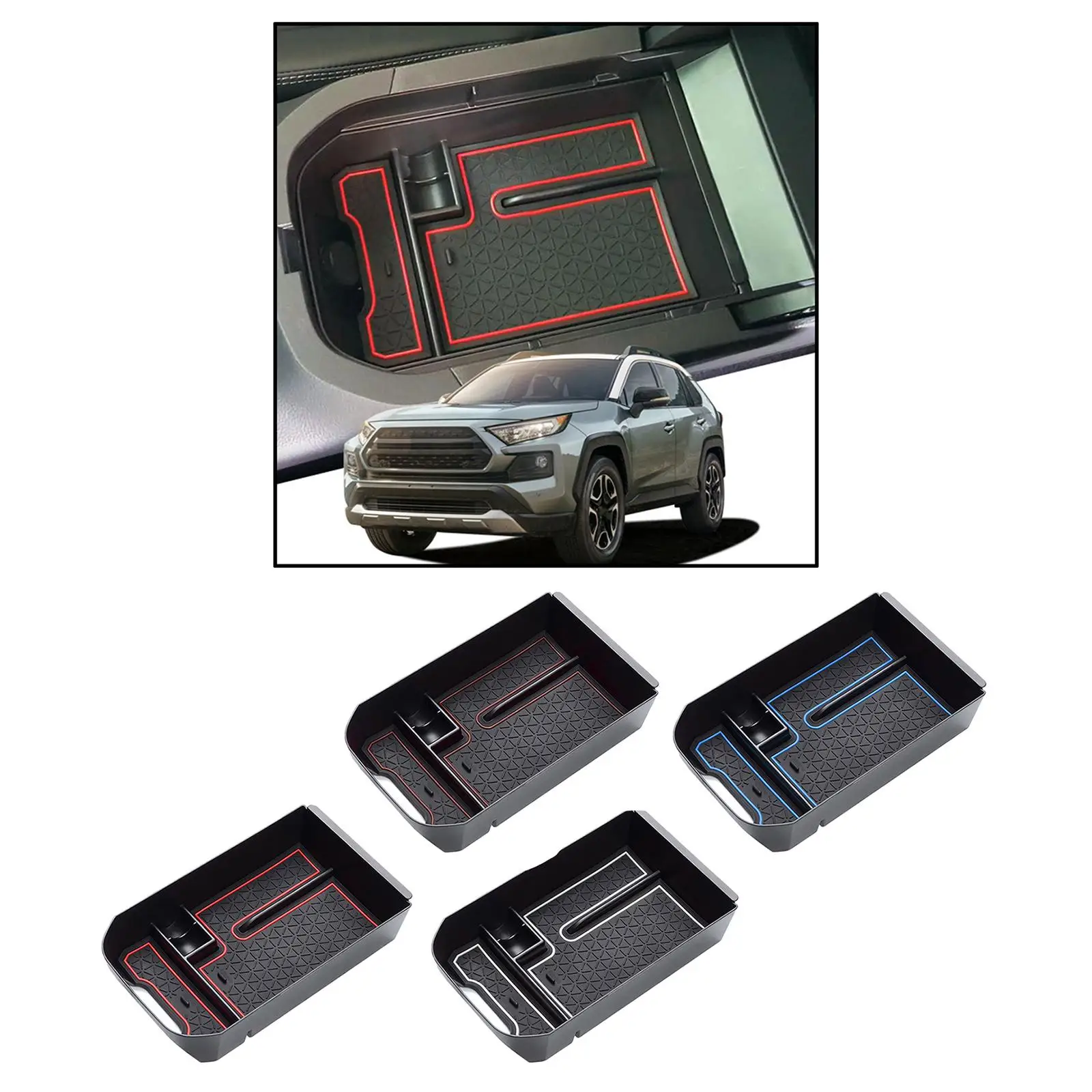 

Ящик для хранения, вставной лоток, органайзер для консоли 19-20, держатель консоли, подходит для консоли, совместимая с