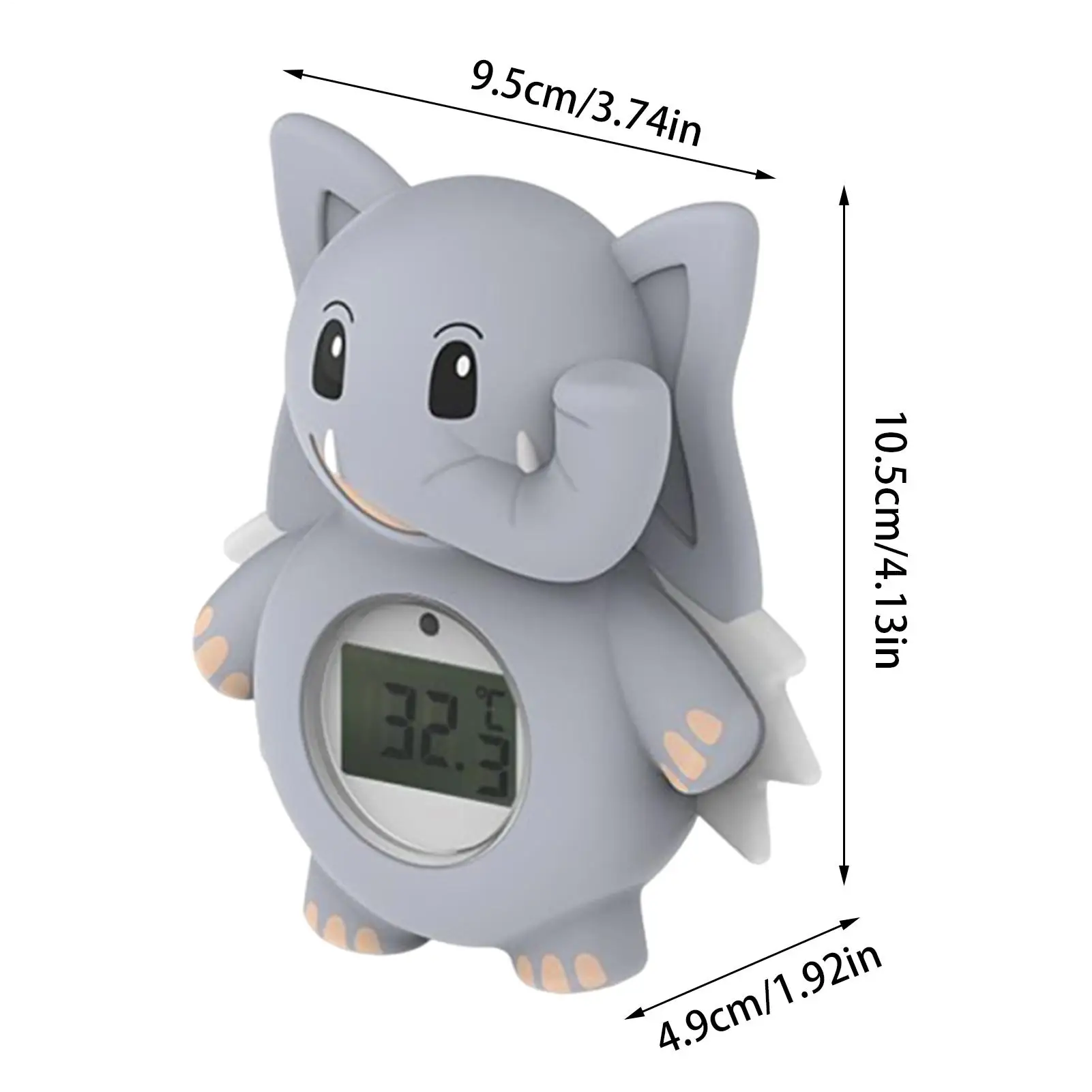 Temperatura dell'acqua per bambini per vasca Indicatore digitale della temperatura dell'acqua per elefante Indicatore di temperatura del bagno accurato per vasca da bagno per piscina Vasca da bagno per bambini